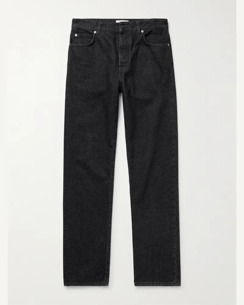 The Row Serge gerade geschnittene Jeans Schwarz