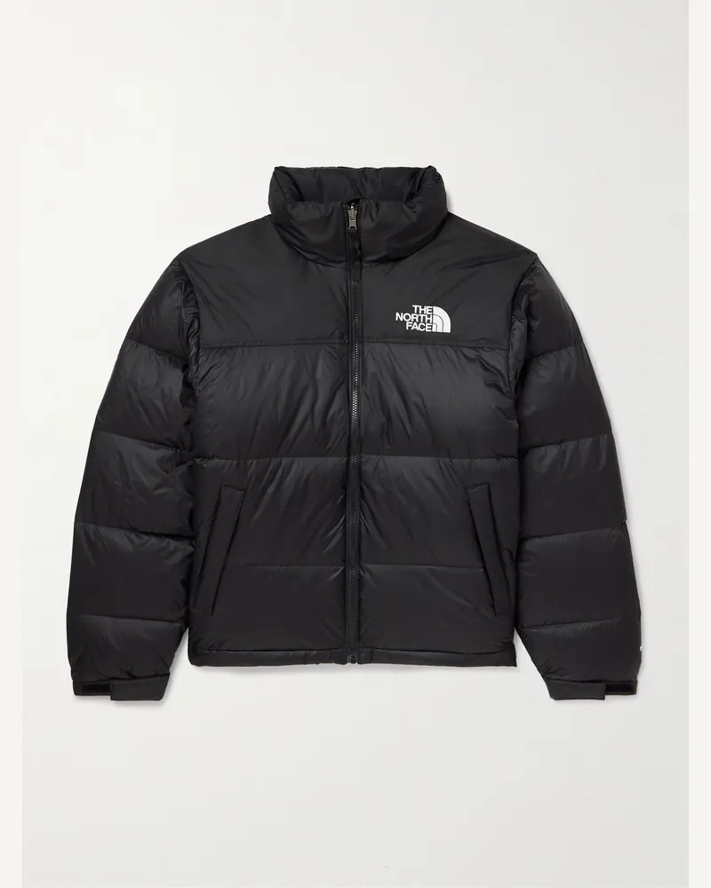 The North Face 1996 Retro Nuptse Daunenjacke aus gestepptem Nylon-Ripstop und Shell mit Kapuze Schwarz