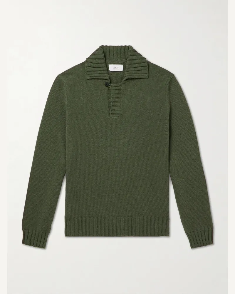 MR P. Pullover aus Wolle Grün