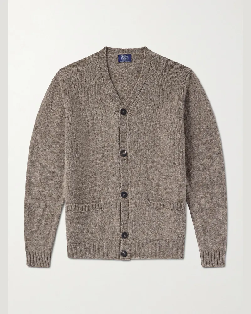 William Lockie Cardigan aus Schurwolle Neutral