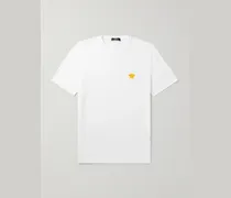 Slim-Fit Logo-Embroidered Cotton-Jersey T-Shirt