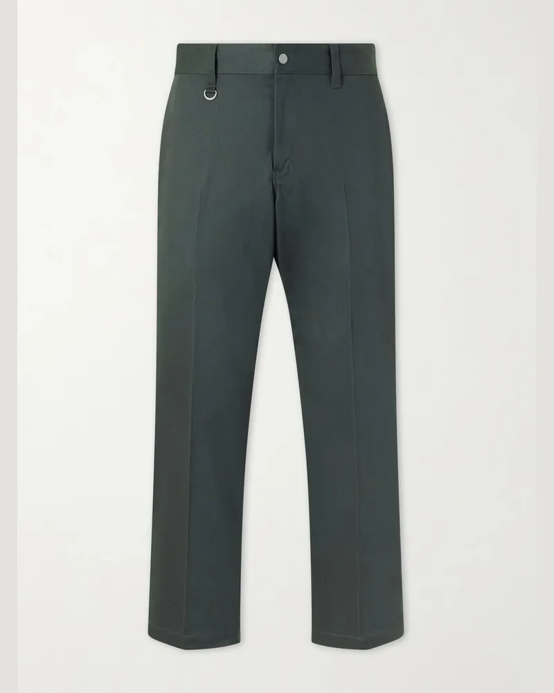 Neighborhood Straight-Leg Twill Trousers Green