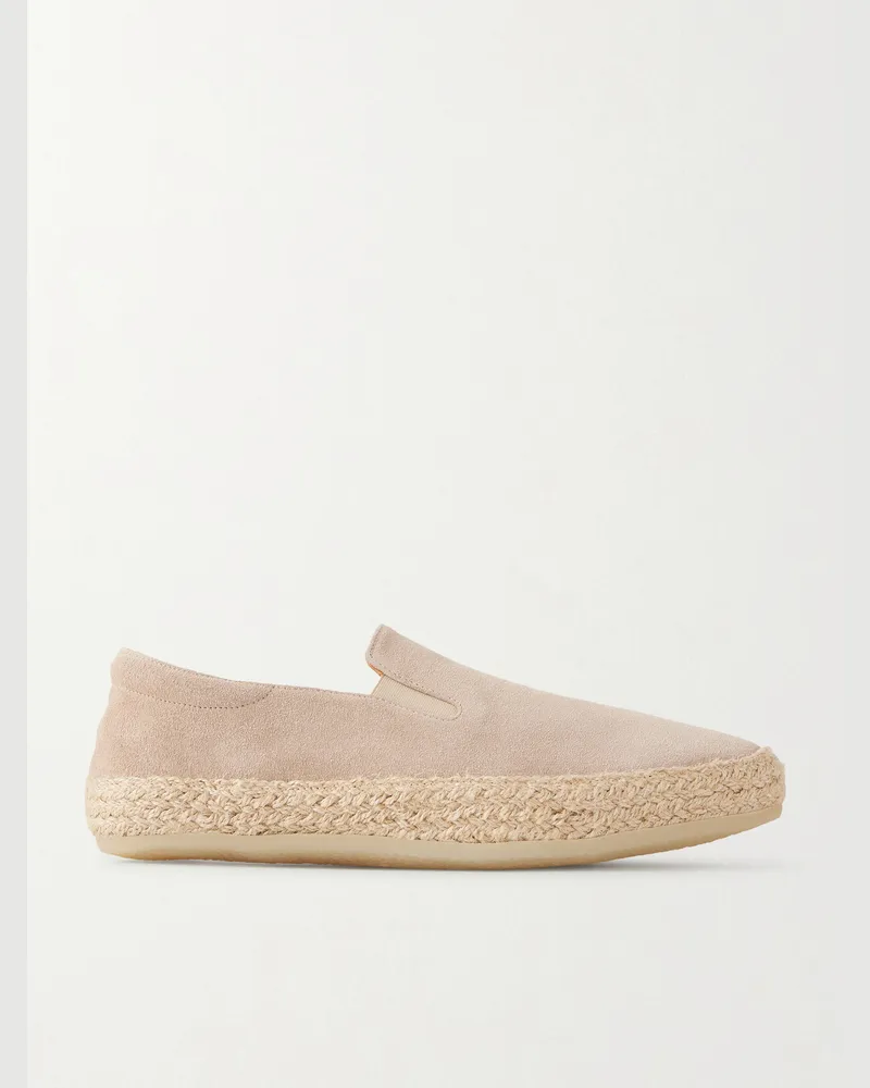 Officine Creative Italia Bowline 004 Suede Espadrilles Neutrals