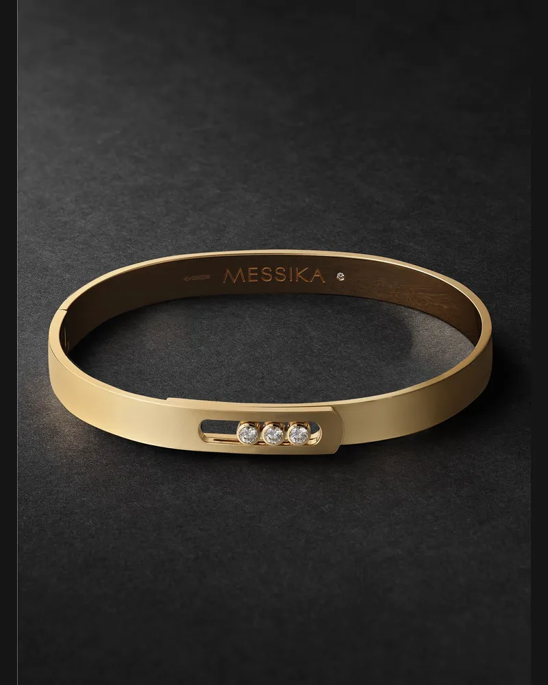 Messika Move Noa Armreif aus 18 Karat Gold mit Diamanten Gold