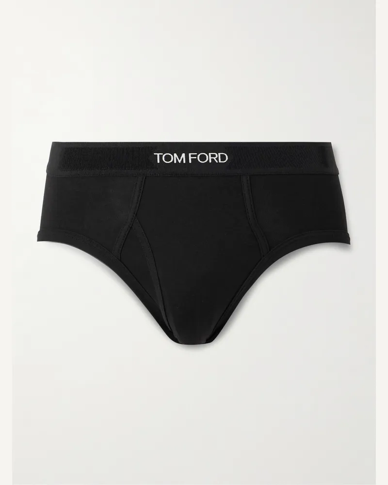 Tom Ford Stretch-Cotton Briefs Black