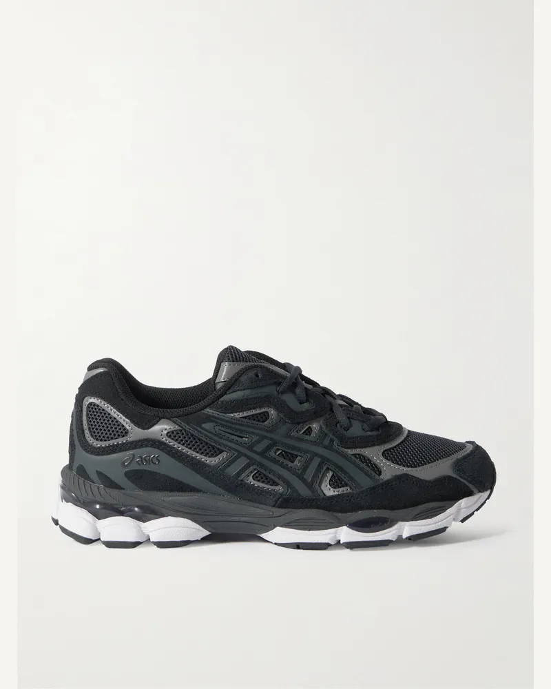 Asics Gel-NYC Sneakers aus Ripstop mit Besatz aus Veloursleder und Gummi Schwarz