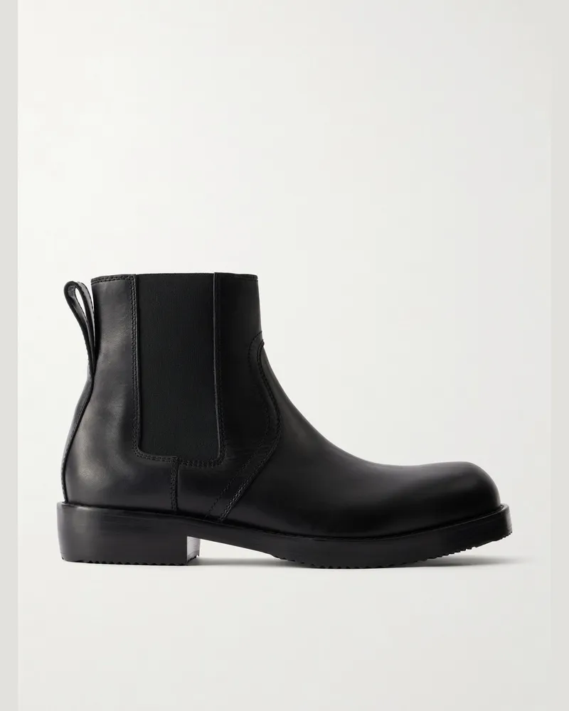 Dries van Noten Leather Chelsea Boots Black