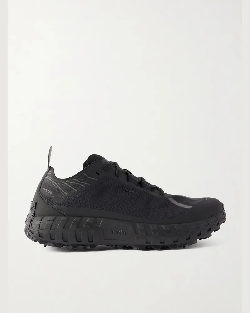 Norda 001A Laufschuhe aus Dyneema® mit Gummibesatz Schwarz