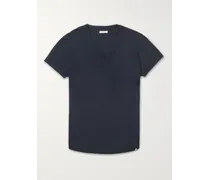 OB-V T-Shirt aus Baumwoll-Jersey mit schmaler Passform