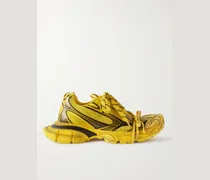 3XL Distressed Mesh and Rubber Sneakers