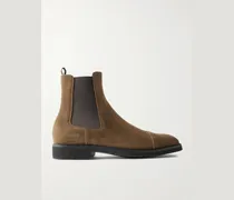 Chelsea Boots aus Veloursleder