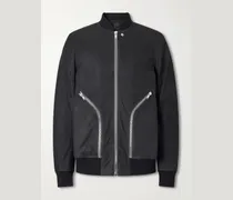 Bauhaus Leather Zip-Up Flight Jacket