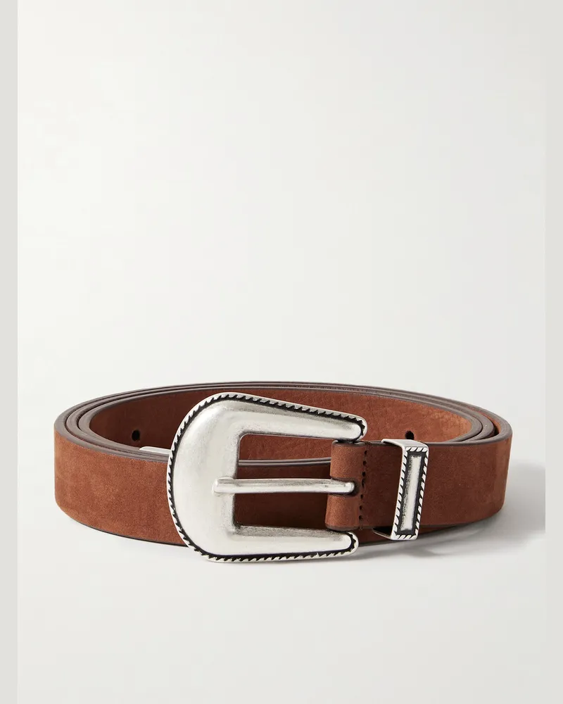 Anderson's Gürtel aus Nubukleder im Western-Stil, 2,5 cm Braun