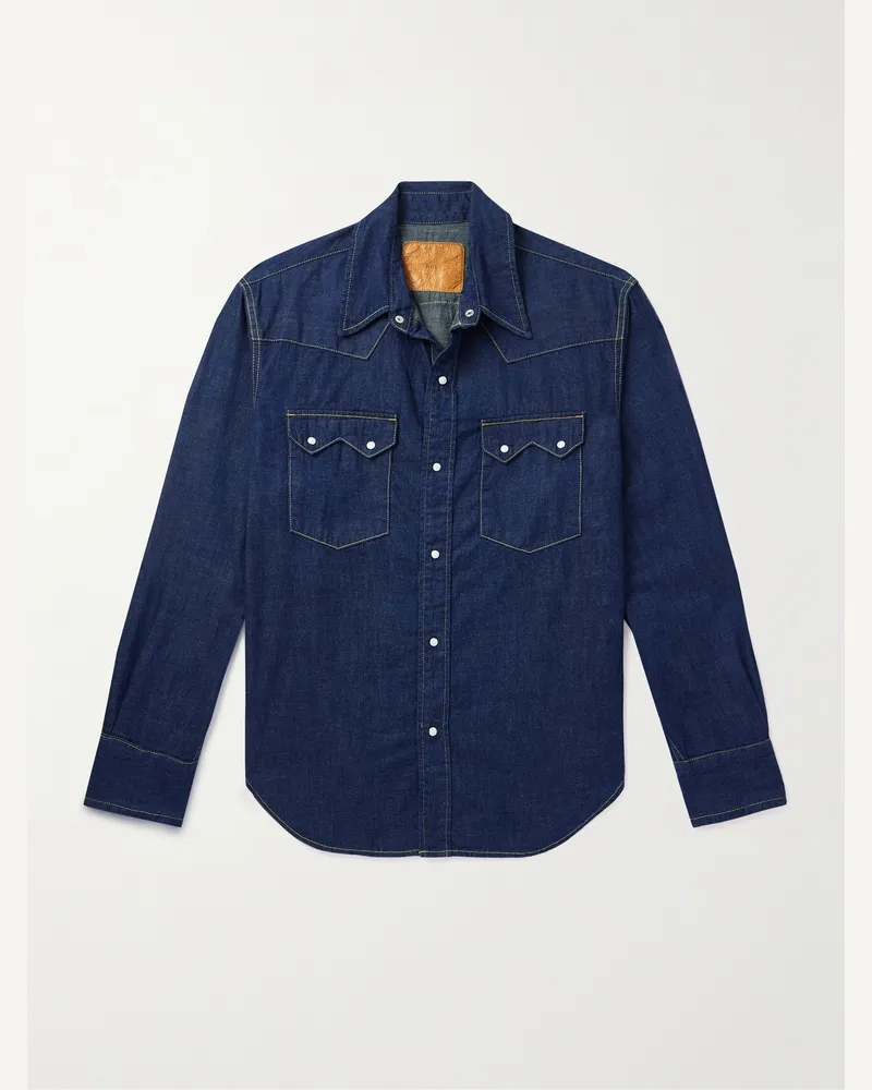 Remi Relief Jeanshemd Blau