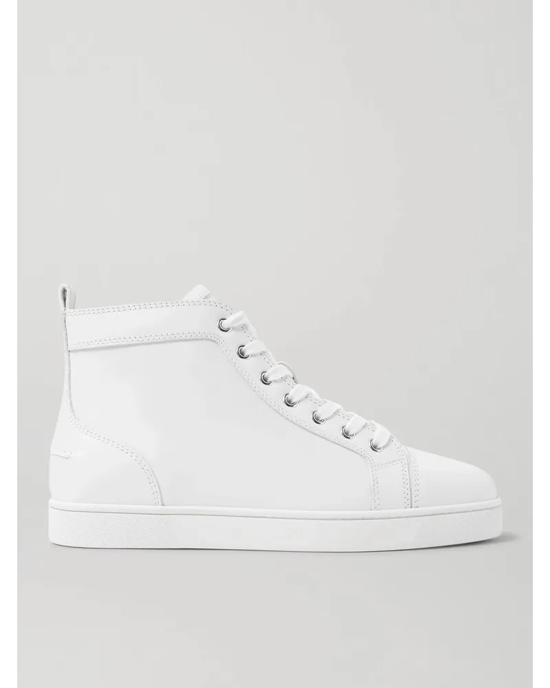 Christian Louboutin Louis High-Top-Sneakers aus Leder Weiß