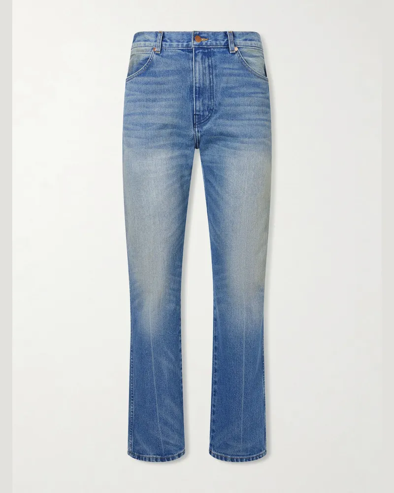 Cherry Los Angeles Wrangler Gerade geschnittene Jeans Blau