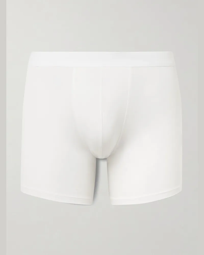 Zimmerli Pureness Stretch-Micro Modal Boxer Briefs White