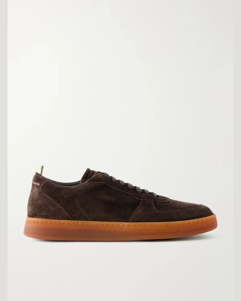Officine Creative Italia Asset 001 Suede Sneakers Brown