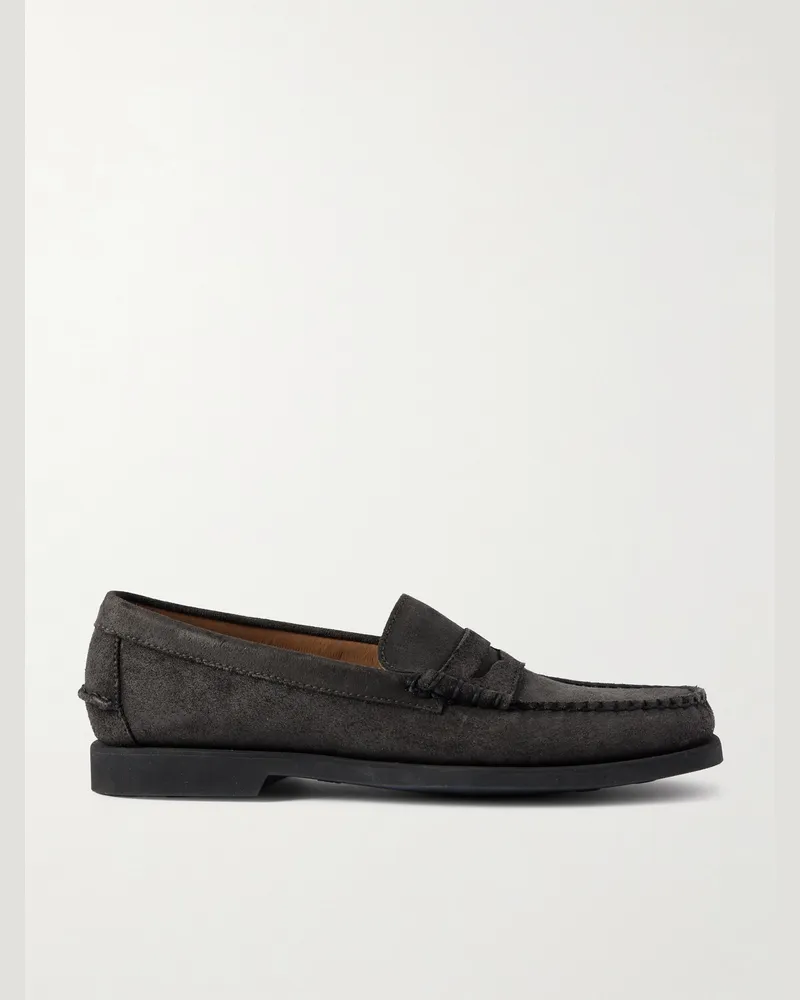 Sebago Dan Pennyloafers aus Veloursleder Braun