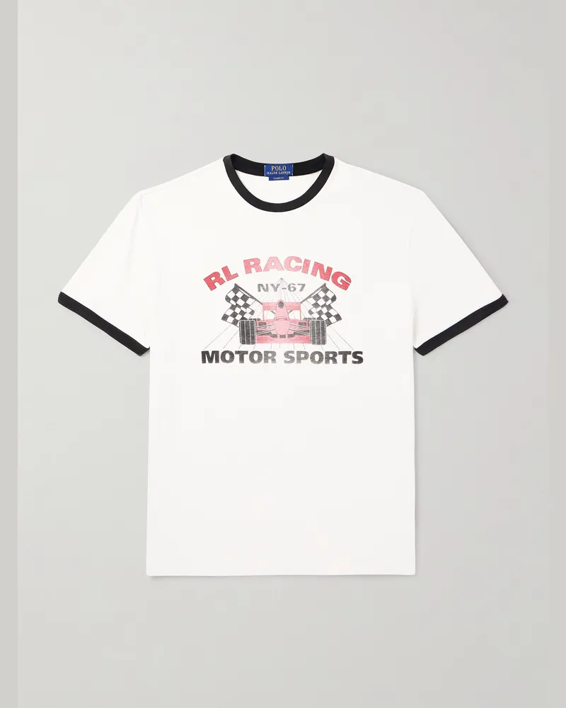 Ralph Lauren T-Shirt aus Baumwoll-Jersey mit Print Neutral