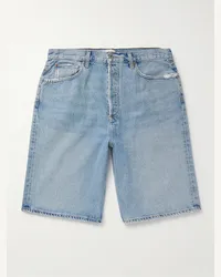 AGOLDE Skater weit geschnittene Jeansshorts mit Distressed-Details Blau