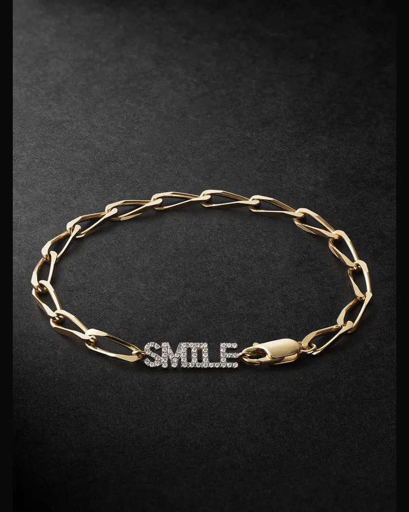 Yvonne Léon Smile Armband aus Gold mit Diamanten Gold