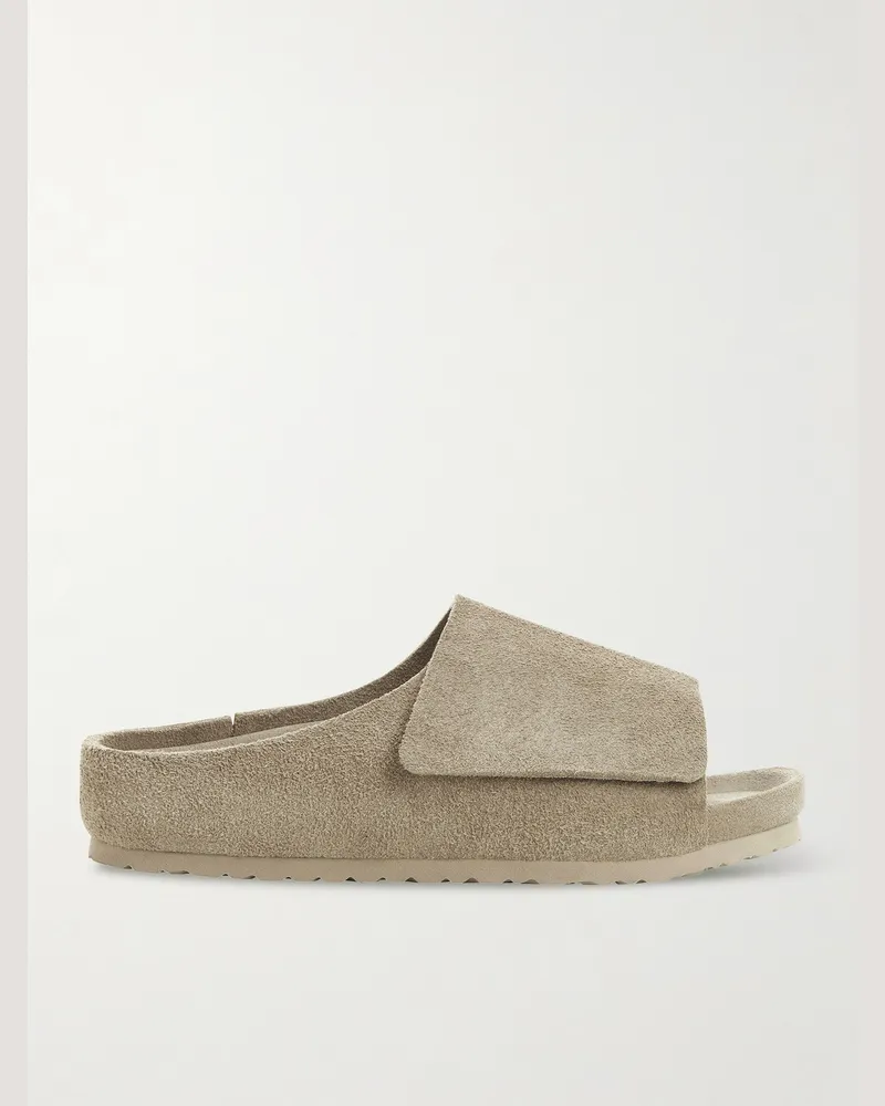 Birkenstock Fear of God Kids Los Feliz Sandalen aus Veloursleder Neutral