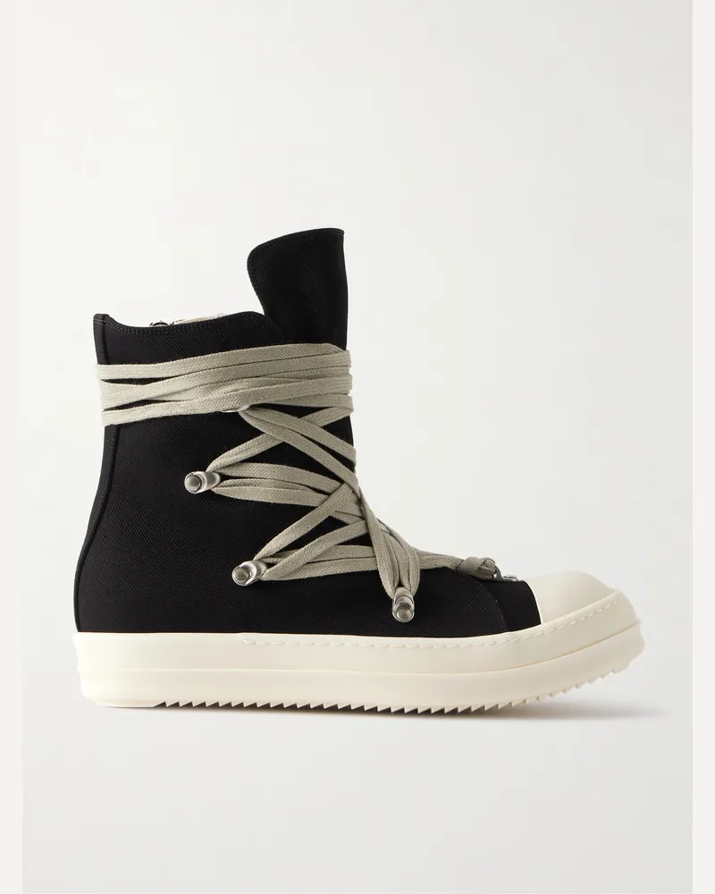 DRKSHDW by Rick Owens Megalace High-Top-Sneakers aus Denim Schwarz