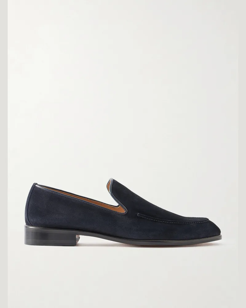 MR P. Venetian Suede Loafers Blue