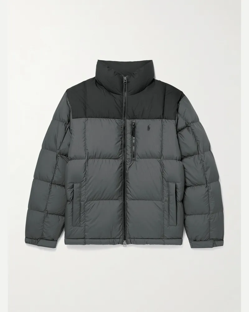 Ralph Lauren Gorham Daunenjacke aus gestepptem Ripstop Schwarz