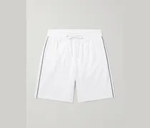Straight-Leg Logo-Jacquard Jersey Drawstring Shorts