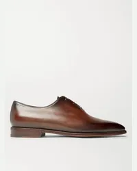 Berluti Blake Wholecut-Oxford-Schuhe aus Venezia-Leder Braun