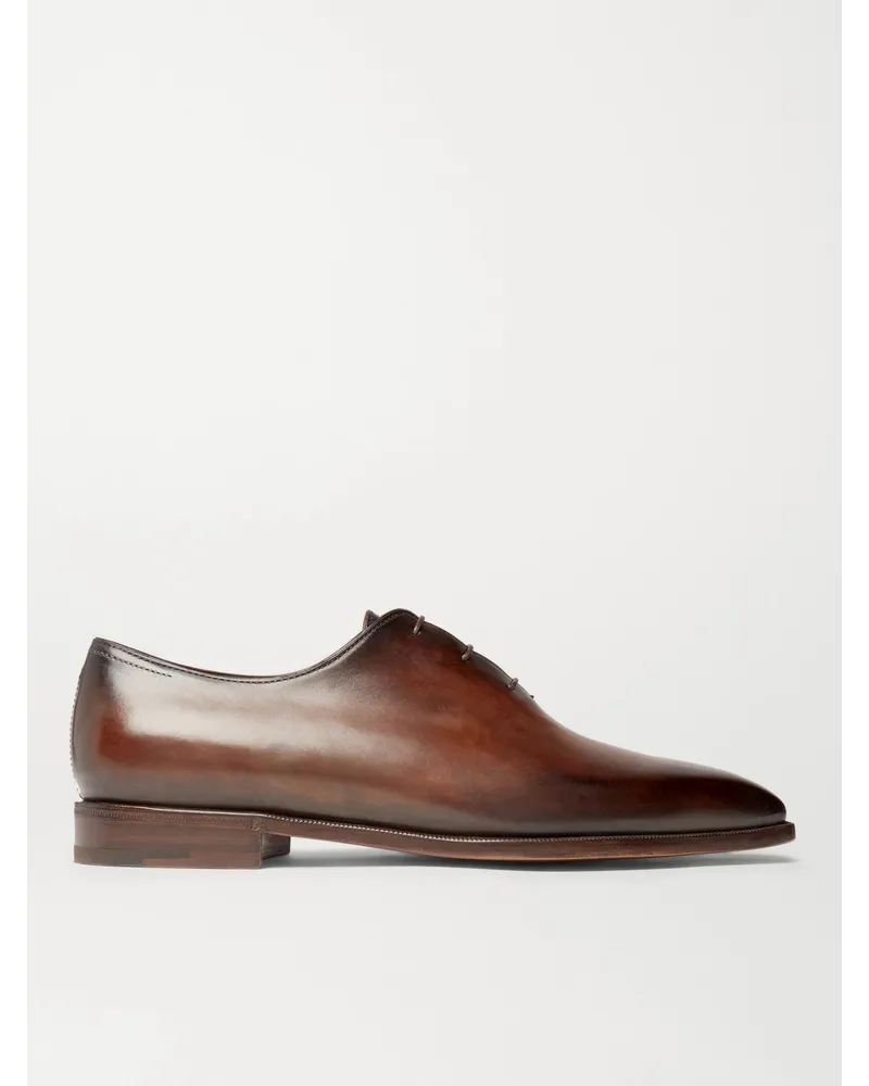 Berluti Blake Wholecut-Oxford-Schuhe aus Venezia-Leder Braun