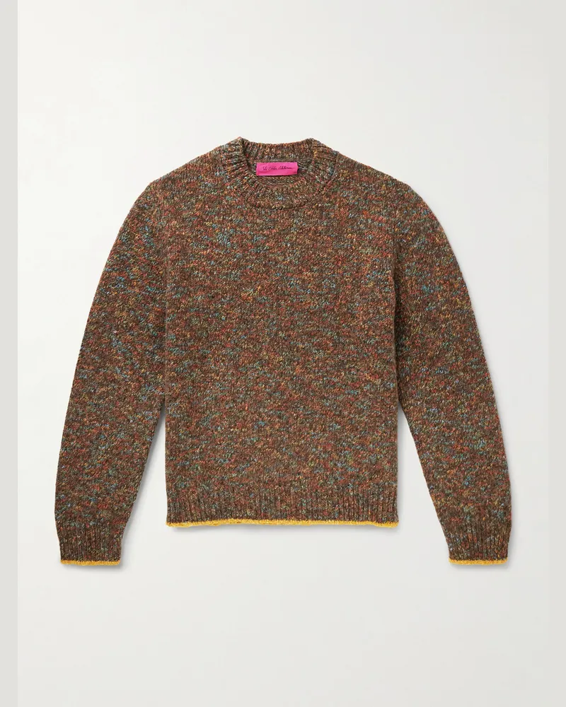 The Elder Statesman Confetti Pullover aus einer Wollmischung Braun