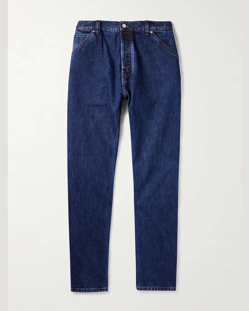 Drake's Straight-Leg Selvedge Jeans Blue