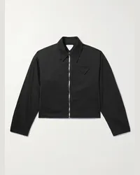 Bottega Veneta Blouson aus technischem Nylon Schwarz