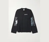 Oversized Logo-Print Cotton-Jersey T-Shirt