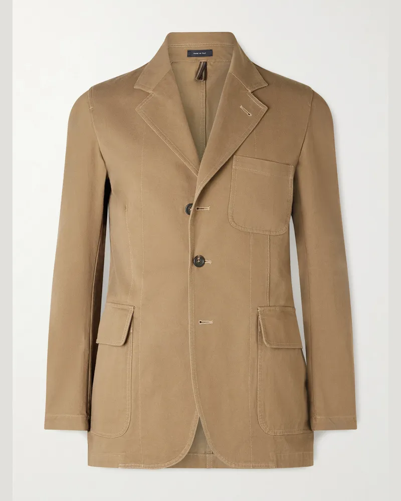 Drake's HIM Mk. I Games Cotton-Twill Blazer Brown