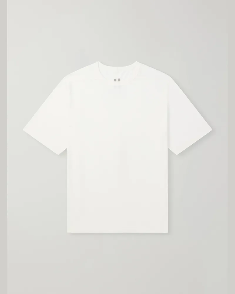 Rick Owens Brad Cotton-Jersey T-Shirt White