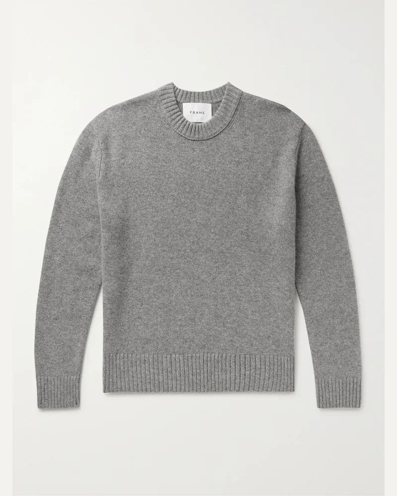 Frame Denim Pullover aus Kaschmir Grau