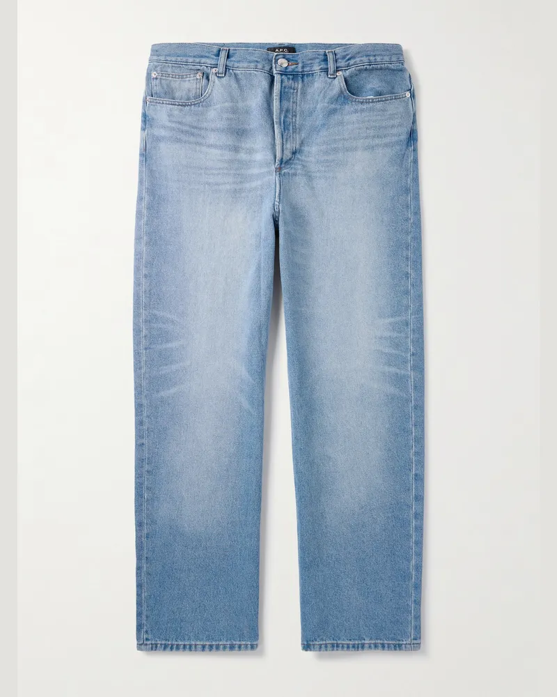 A.P.C. Solal gerade geschnittene Jeans aus Stonewashed-Denim Blau