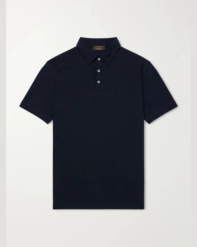 Slowear Slim-Fit IceCotton Polo Shirt Blue