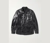 Jacke aus strukturiertem Leder