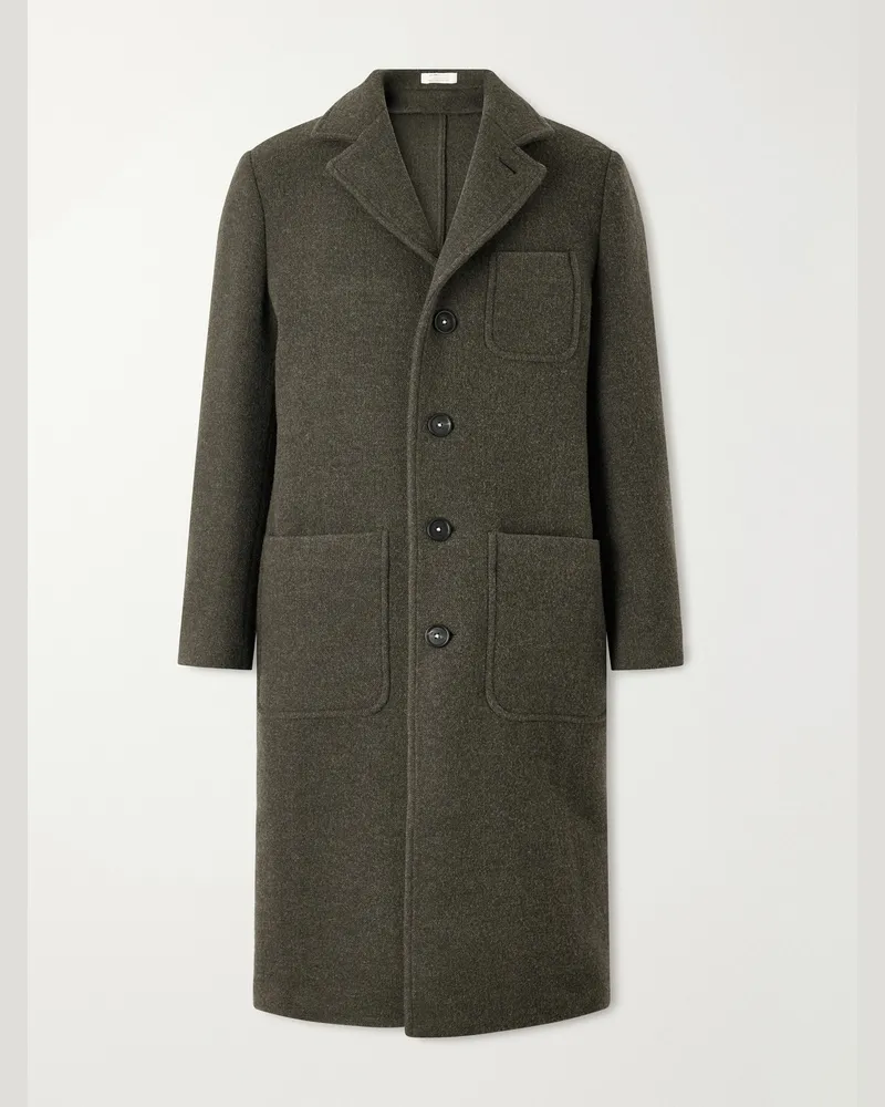 Massimo Alba Florio10 Virgin Wool Coat Green