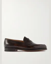 John Lobb Lopez Pennyloafers aus Leder Braun