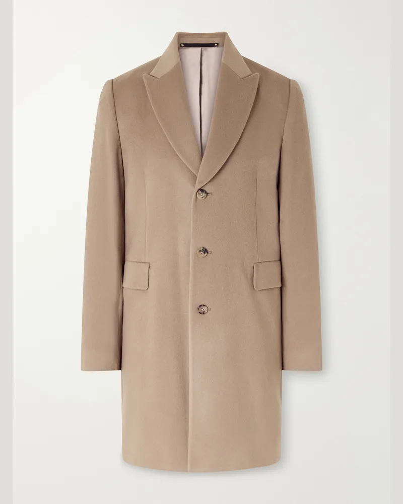 Paul Smith Wool and Cashmere-Blend Coat Neutrals
