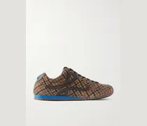 Ballet Runner 2.0 Sneakers aus karierter Wolle mit Lederbesatz