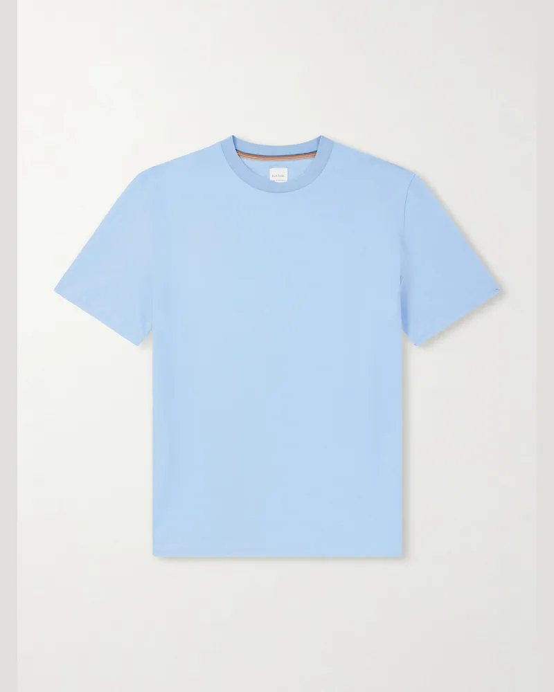 Paul Smith Cotton-Jersey T-Shirt Blue