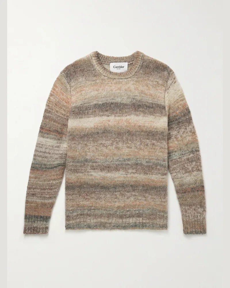 Corridor Space-Dyed Knitted Sweater Neutrals