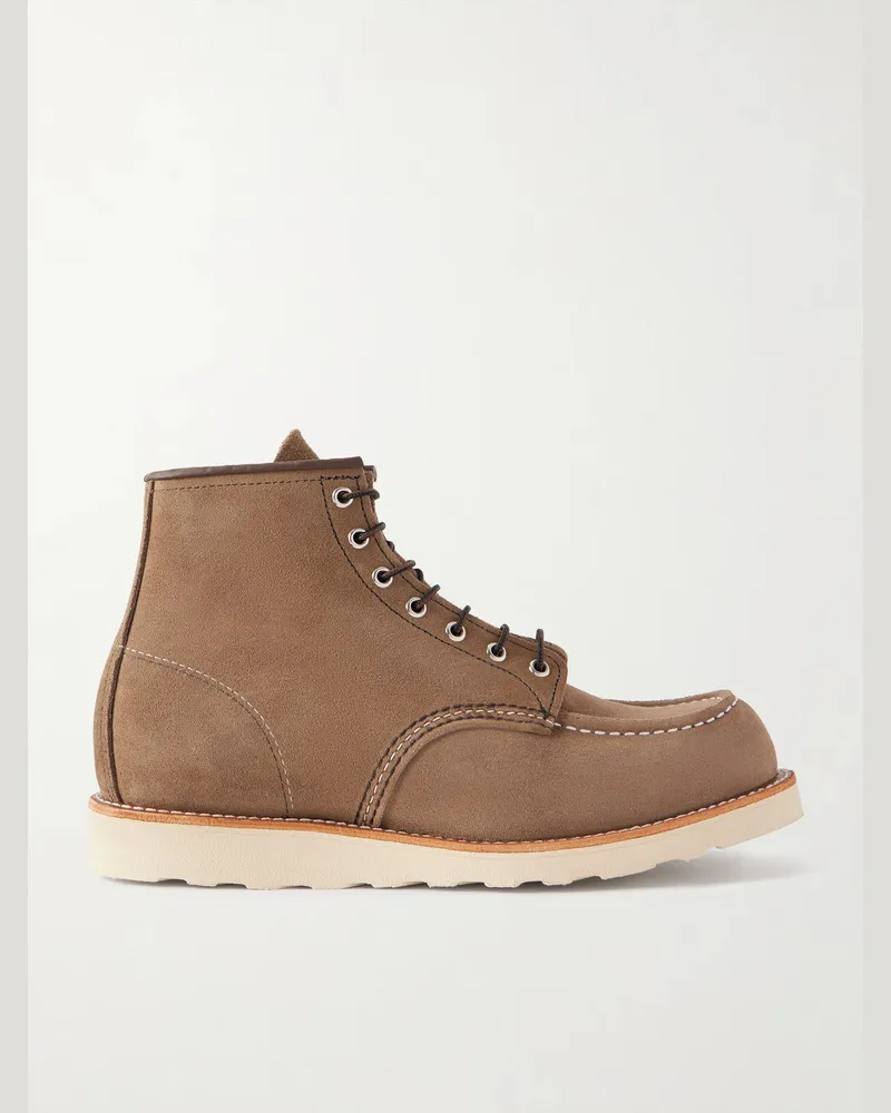Red Wing Shoes 8838 Classic Moc Suede Boots Neutrals